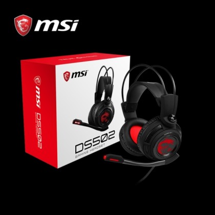 Msi Ds502 Gaming Headset 7.1 Virtual speaker shifter Environment reverb Two  Enhanced 40mm drivers for quality